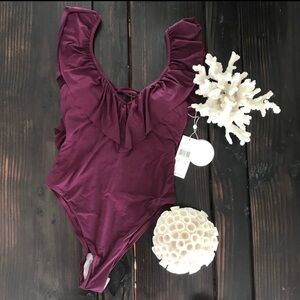 One Piece Swimsuit - Plum